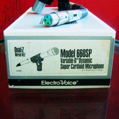 Vintage 1970's Electro-Voice 660 Supercardioid Dynamic Microphone dual Z w accessories 664 664A 666 676 image 3