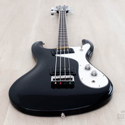1990 Mosrite Ventures Model Bass Standard Series VMB-900 Black w/ Case, Japan Kurokumo image 11