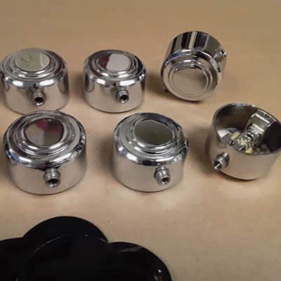 10 Pc. Chrome Double Sided Hayman/Camco Snare Drum Lugs Lot #3 + Gaskets & Screws (1 3/8" hole spacing) - *Very Rare to Find* image 6