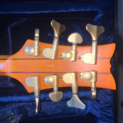 Schecter Stiletto Studio-8 Left Hand Active Bass 2010s - Honey Satin image 4