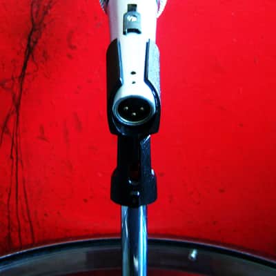 Vintage 1970's Shure PE588 dynamic cardioid microphone Hi Z Satin Chrome w accessories # 1 image 8