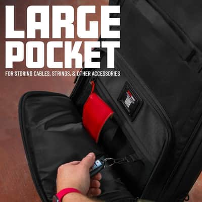 Gatorl Gig Bag Case for Semi-Hollow Electric Guitars 335 Style - Khaki image 8