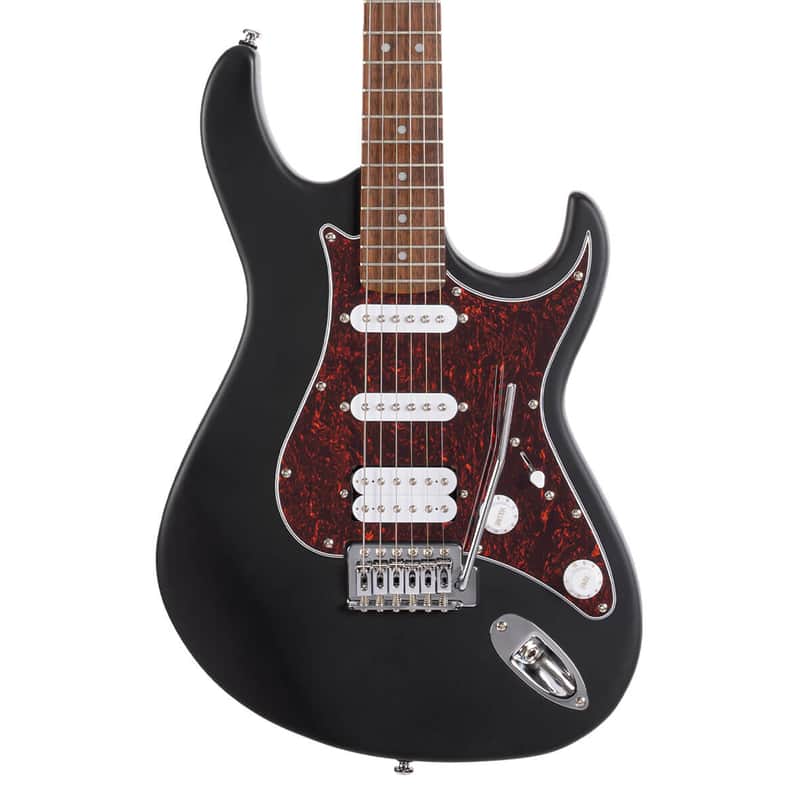 Cort G110 Double Cutaway Electric Guitar - Open Pore Black - Open Box image 1