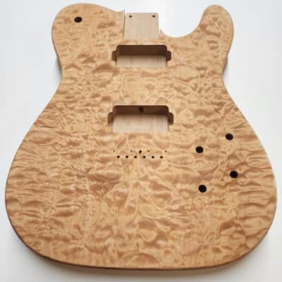 Shepard Custom Guitars Custom Telecaster Solid Body Backroute Quilted Maple Top On 1pc Alder 2026 - Unfinished image 3