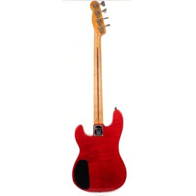 1980 Charvel Bass Flame Maple Body Trans Red image 3