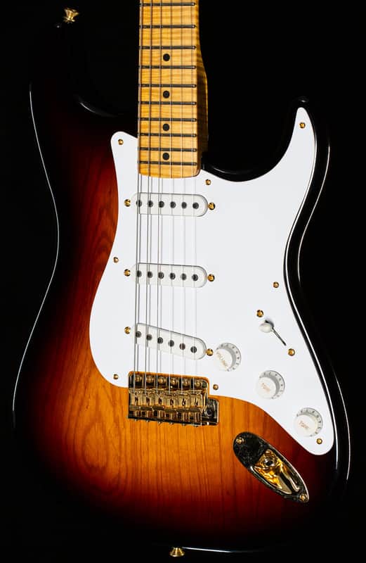Fender Custom Shop Masterbuilt David Brown LTD 70th Anniversary 1954 Stratocaster Wide Fade 2-Color Sunburst Deluxe Closet Classic (894) image 1