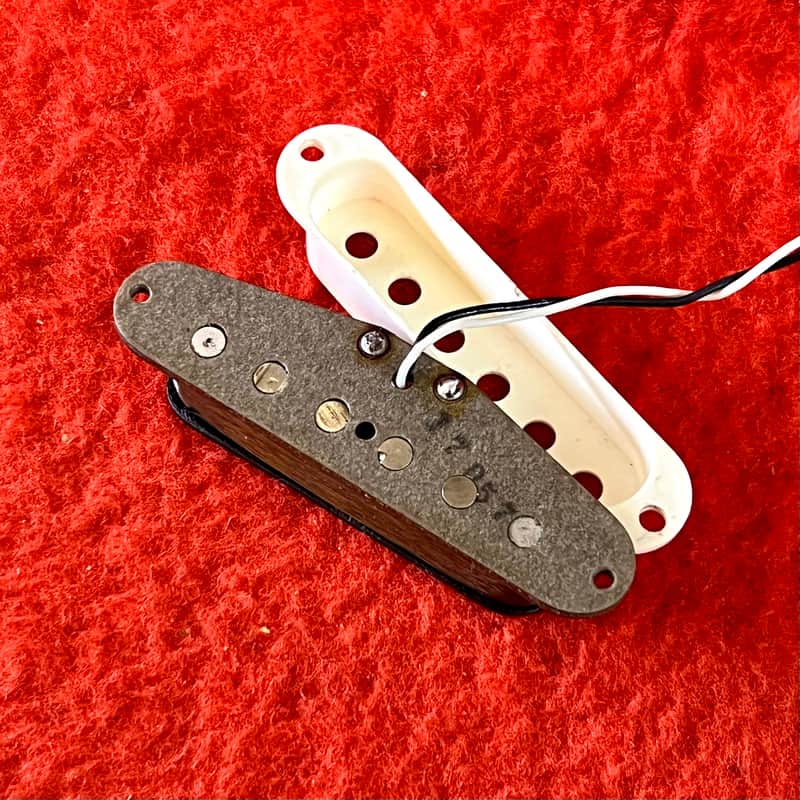 Fender Stratocaster bridge pickup c 1975 - Grey bottom original vintage USA Strat image 1