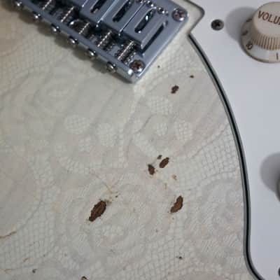 Friedman USA Custom Shop Vintage S Guitar in Mary Kaye Skull Lace image 14