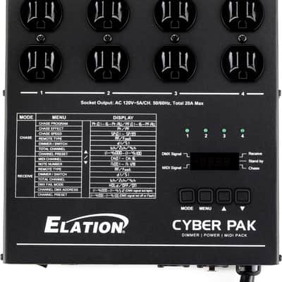 Elation Cyber Pak 4-channel Dimmer/Chase/MIDI Relay Pack image 1