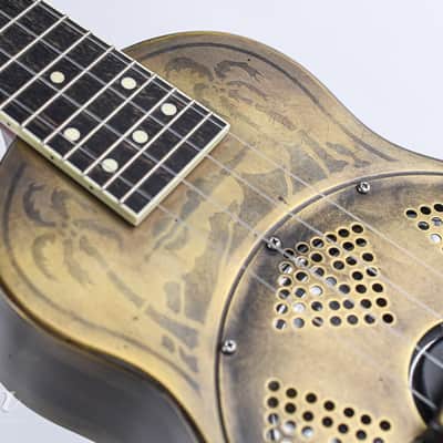 National Style O Ukulele Antique Brass image 9