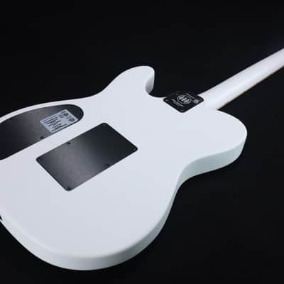 Fender Jack White Triplesonic Acoustasonic Telecaster with Case Maple Fingerboard White Pickguard Satin Arctic White with Black Top 237 image 9