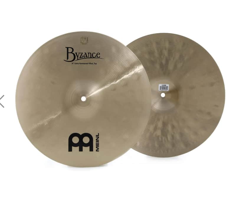 Meinl 14" Byzance Traditional Extra Hammered Hi-Hat Cymbals image 1
