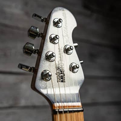 Ernie Ball Music Man Silhouette - Snowy Night, Roasted Maple Neck/Matching Headstock image 10