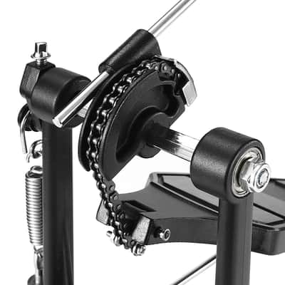 Single Kick Bass Drum Pedal, Kick Drum Pedal Come With Classic Felt Beater Stick & Key For Foot Percussion Set Instrument, Single-Chain Heavy-Duty For Beginner & Pro Drummers image 3