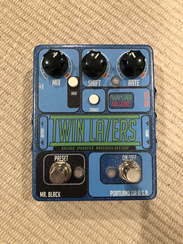 Mr. Black Twin Lazers Stereo Phase Shifter  owned by Eric Cannata of Young the Giant image 1