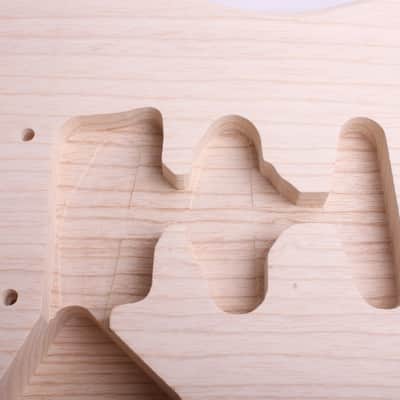 BYOGuitar 2 piece Swamp Ash FrankenStrat Body Unfinished image 2