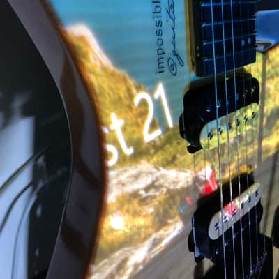 Impossible@guitar™ בְּצַלְאֵhל™ Drop Top Natural Flame + GhostFire Bullet 3.0 padded Super Thick GigBag - Safe Shipping image 16