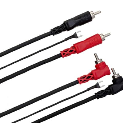 Hosa Dual Cable RCA - RCA RA Ground 1m image 1