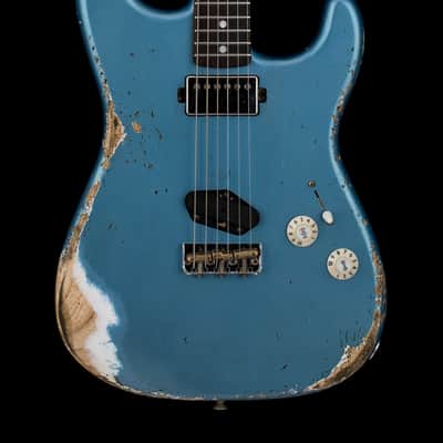 Fender Custom Shop 1966 Stratocaster SH Heavy Relic - Faded Aged Lake Placid Blue #88371 image 1
