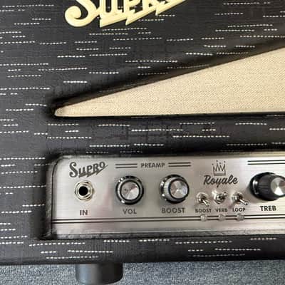 Supro 1932RH Royale 50-Watt Guitar Amp Head 2022 - Present - Black Scandia- Excellent shape! image 7
