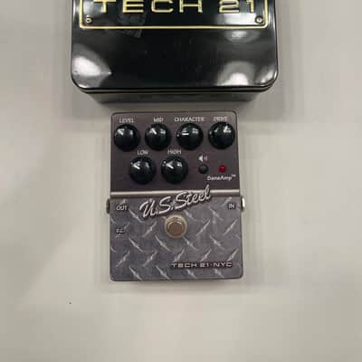 Tech 21 NYC U.S. Steel Distortion SansAmp Character Series Guitar Effect Pedal image 1