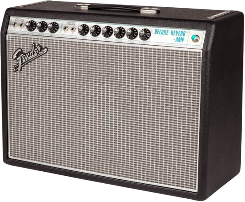 Fender '68 Custom Deluxe Reverb Tube Guitar Combo Amp image 1