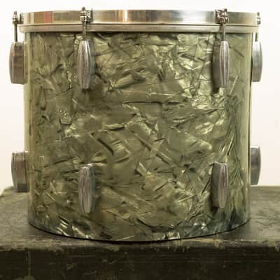 1940s Slingerland 12x14 Black Diamond Pearl Radio King Tom image 4