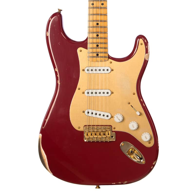 Fender Custom Shop Limited Edition 70th Anniversary 1954 Stratocaster Relic - Cimarron Red - 1 Off Electric Guitar UK