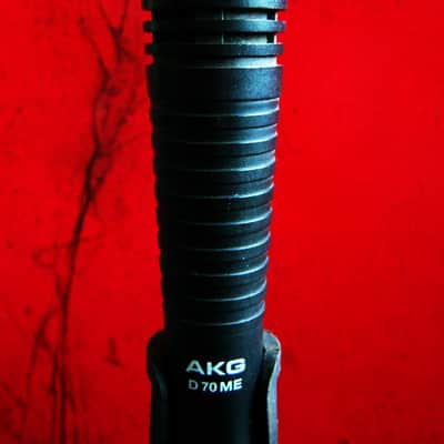 Vintage RARE 1980's AKG D70ME dynamic cardioid microphone 620 OHMS w mic clip DRUMS HORNS image 10