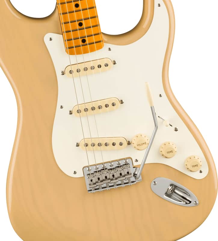 Fender - American Vintage II - 1957 Stratocaster Electric Guitar - Maple Fingerboard - Vintage Blonde image 1