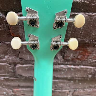 Makala Ukulele – Turquoise/Seafoam Green – Shark Bridge – Used, Good Condition image 7