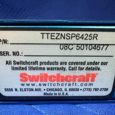 Switchcraft StudioPatch 6425 64-Point TT/DB25 Patchbay + Premium Cabling – Box/Manual image 11