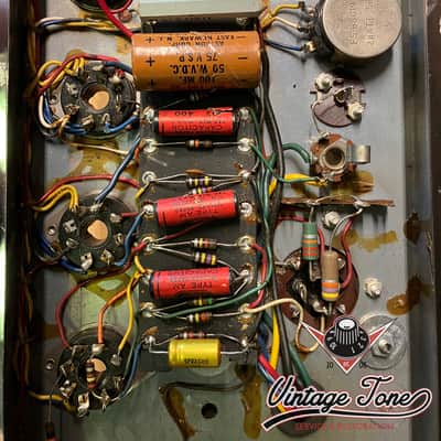 Ampeg Bassamp 825 1959 Prototype?, EL 37, Mullard, Free Shipping to EU, UK, Swiss, Norway image 17