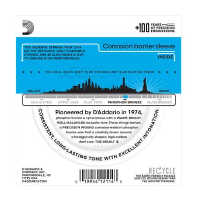 D'Addario A-Guit.Strings EJ16 12-53 Phosphor Bronze - Acustic Guitar Strings image 2