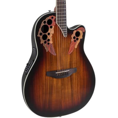 Ovation Celebrity Elite CE48P-KOAB Super Shallow Acoustic-Electric Guitar - Koa Burst image 6