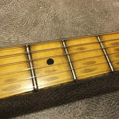 USA Relic Thinline Tele Style Electric Guitar Metallic Blue Nitro by Nate's Relic Guitars image 4