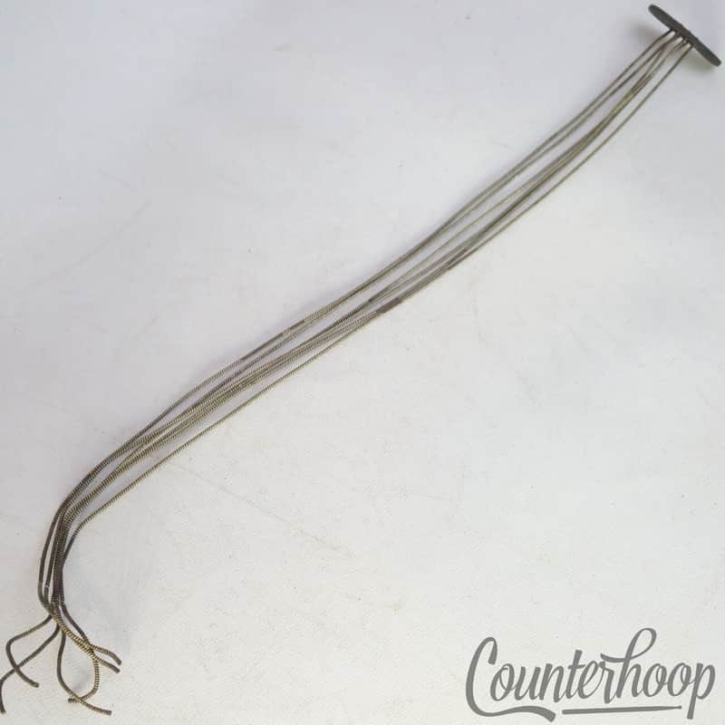 Leedy 12" 6-Strands Snare Drum Coiled Metal/Cloth Wires +Leather Butt Plate USA image 1