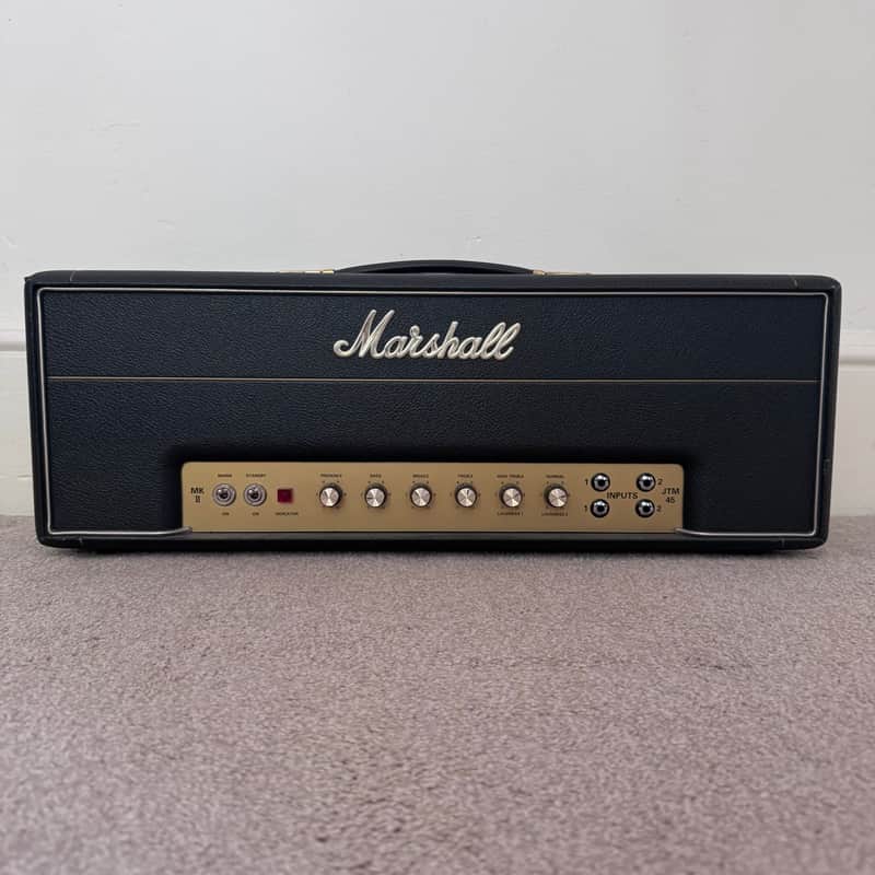 Marshall 2245 JTM45 MK II Reissue 2-Channel 30-Watt Guitar Amp Head 1989 - Present - Black image 1
