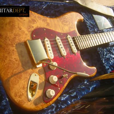 ♚ AS NEW ♚ 2022 Fender CUSTOM SHOP Artisan BURL Maple STRATOCASTER ♚AAAA ♚ EBONY ♚ Handwounds ! image 5