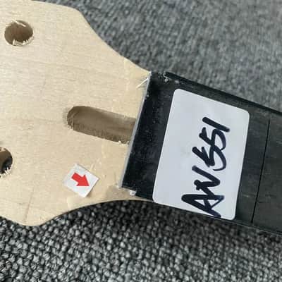 Unfinished Maple Guitar Neck with Rosewood Fingerboard, No Frets image 4
