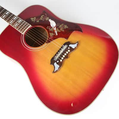 1968 Gibson Dove Vintage Acoustic Guitar Cherry Sunburst 100% Original w/ OHSC Minty 1960's Dreadnought with Manual image 8