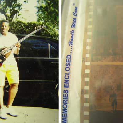 Custom One Off Build ”Bug Bass” Built for Jermaine Jackson Bug Graphic w/LEDs 1984 w/Case image 13