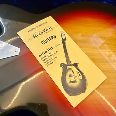 Micro-Frets Calibra c 1973 - Sunburst original vintage USA image 9