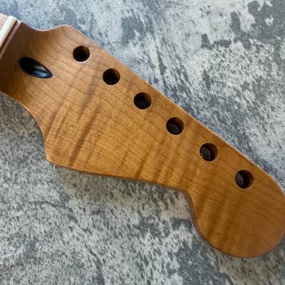 BMC Guitar 3AAA FLAME MAPLE Neck Strat® Stratocaster® 22 Fret Roasted With Maple Fingerboard Nitro Lacquer 9.5 Radius STFMM3A #1 image 2