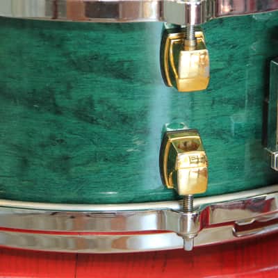 Yamaha Maple Custom Torquoise snare 14x5.5 image 7