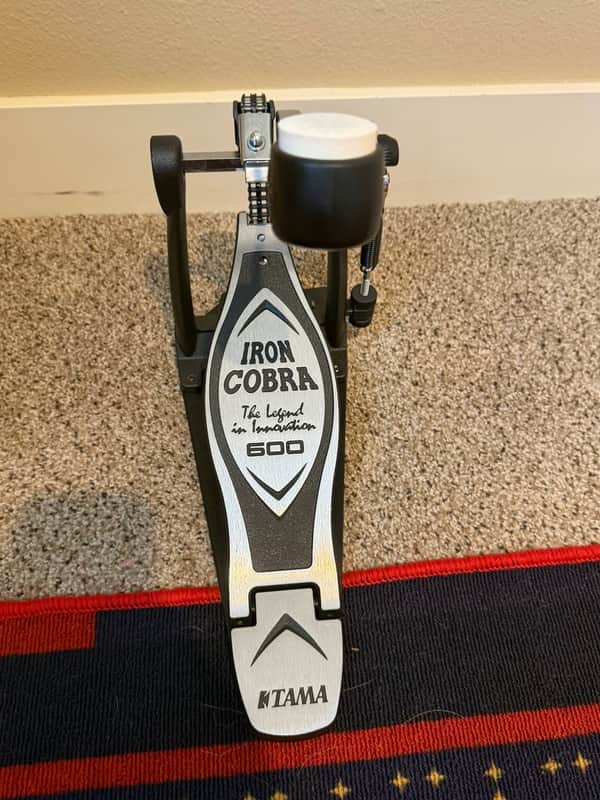 Tama HP600D Iron Cobra 600 Series Single Bass Drum Pedal 2010s - Black/Chrome image 1