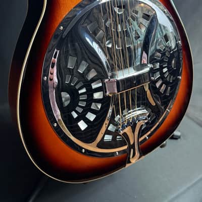 Gold Tone PBR Paul Beard Signature Round Neck Resonator Guitar Tobacco Sunburst w/ Case image 6