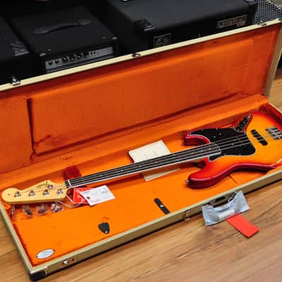 Fender Rarities Flame Ash Top Jazz Bass Plasma Red Burst image 20