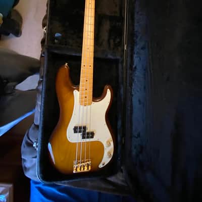 Fender P Bass 2020 - Bourbon Burst 75th Anniversary image 1