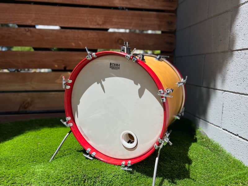 Tama Superstar 18” floor tom + Bass drum conversion kit Natural finish image 1
